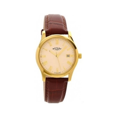Rotary Men's Leather Strap Watch GSI0794/32