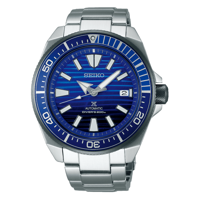 Seiko Men's Samurai Prospex Save the Ocean Special Edition Bracelet Watch SRPC93K1