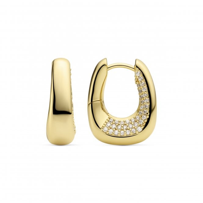 Sif Jakobs 18ct Gold Plated Borso Piccolo Earrings SJ-E2620-CZ-YG