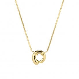 Sif Jakobs 18ct Gold Plated Goccia Circolo Pianura Necklace SJ-N2586-YG