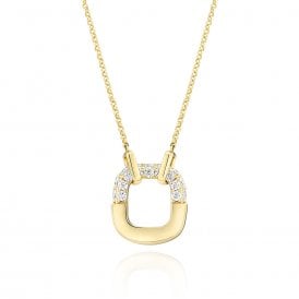 Sif Jakobs 18ct Gold Plated Maratea Necklace SJ-N2453-CZ-YG