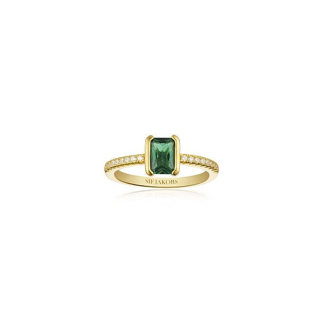 Sif Jakobs 18ct Gold Plated Roccanova Piccolo Ring SJ-R42266-GCZ-YG-52