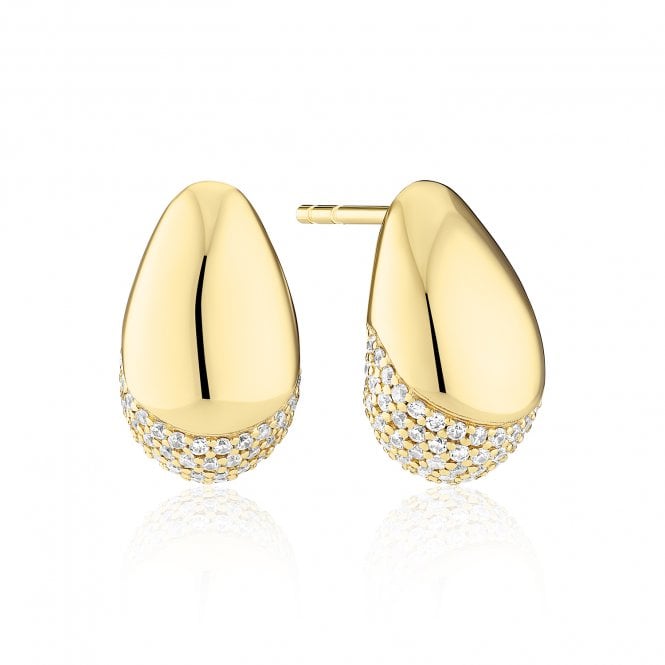 Sif Jakobs Gold Plated Goccia Earrings SJ-E2479-CZ-YG