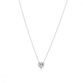 Sif Jakobs Sterling Silver Amorino Necklace SJ-N2492-CZ