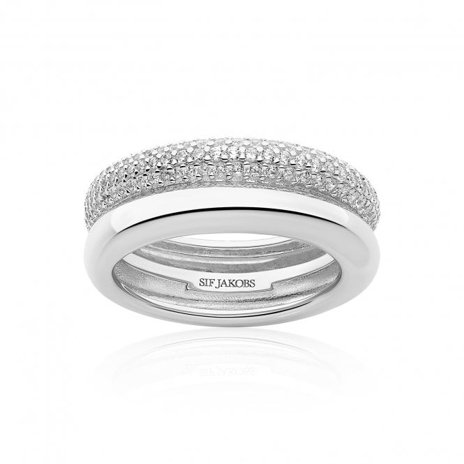 Sif Jakobs Sterling Silver Carrara Ring SJ-R2476-CZ-52