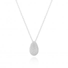 Sif Jakobs Sterling Silver Goccia Altro Necklace SJ-N2480-CZ
