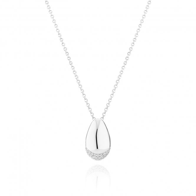 Sif Jakobs Sterling Silver Goccia Necklace SJ-N2479-CZ