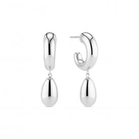 Sif Jakobs Sterling Silver Goccia Pendolo Pianura Earrings SJ-E2587