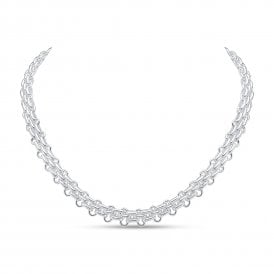 Silver 17" Fancy Handmade Chain