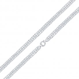 Silver 17" Fancy Handmade Chain