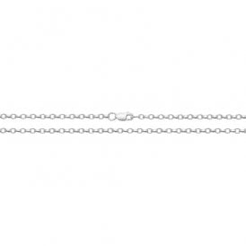 Silver 18" Faceted Belcher Chain