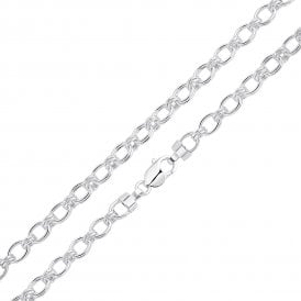 Silver 18" Fancy Handmade Chain