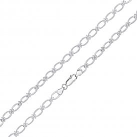 Silver 18" Fancy Handmade Chain