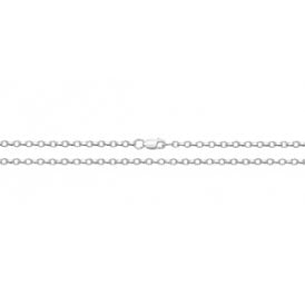 Silver 20" Faceted Belcher Chain