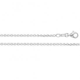 Silver 22" Faceted Belcher Chain
