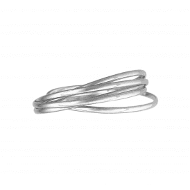 Silver 3mm 5 Wire Bangle