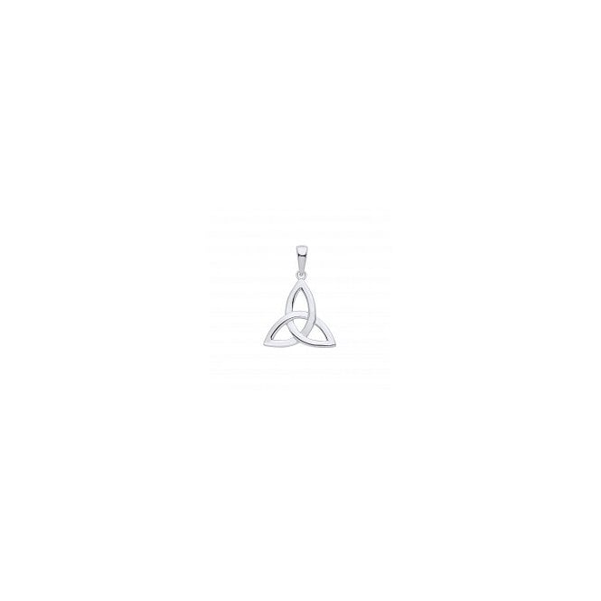 Lowry Sterling Silver Silver Celtic Trinity Knot Pendant & Chain