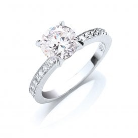 Silver Cz Ring