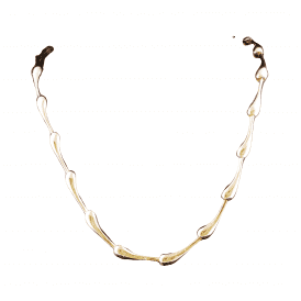 Silver Fancy 18ct Gold Plated Necklet