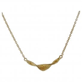Silver Fancy Gold Plated Fancy Necklet