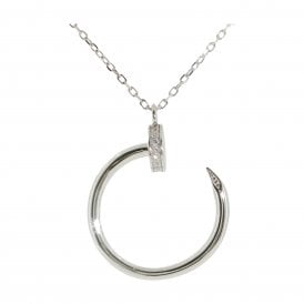 Silver Fancy Pendant & Chain