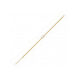 Silver Gold Plated Cz Bracelet