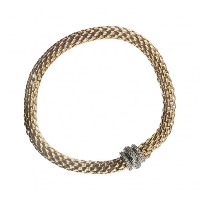 Lowry Sterling Silver Silver Gold Plated Fancy Bracelet