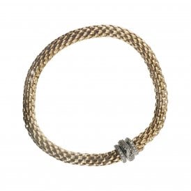 Silver Gold Plated Fancy Bracelet
