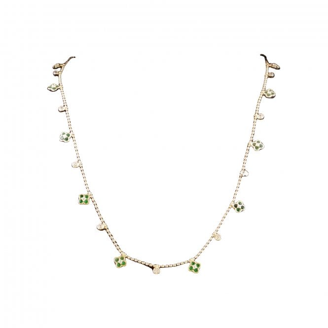 Lowry Sterling Silver Silver Gold Plated Fancy Necklet