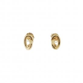 Silver Gold Plated Fancy Stud Earrings