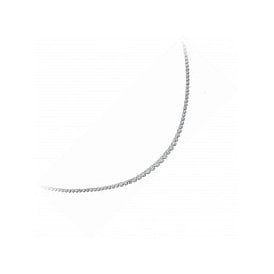 Silver Rub Over Cz Tennis Necklet