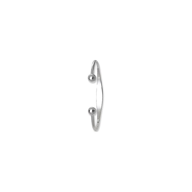 Lowry Sterling Silver Silver Torque Bangle