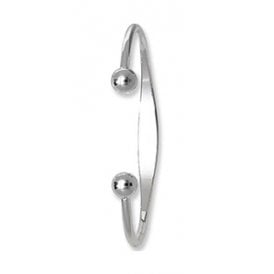Silver Torque Bangle