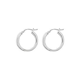 Sterling Silver 15mm Hoop Earrings