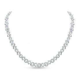Sterling Silver 17" Fancy Necklace