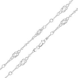 Sterling Silver 18" Celtic Twist Necklace