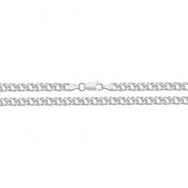 Sterling Silver 18" Double Curb Chain