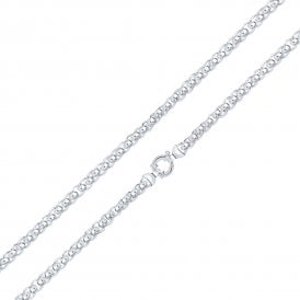 Sterling Silver 18" Handmade Rollerball Necklace