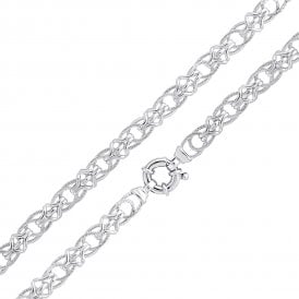Sterling Silver 22" Fancy Chain