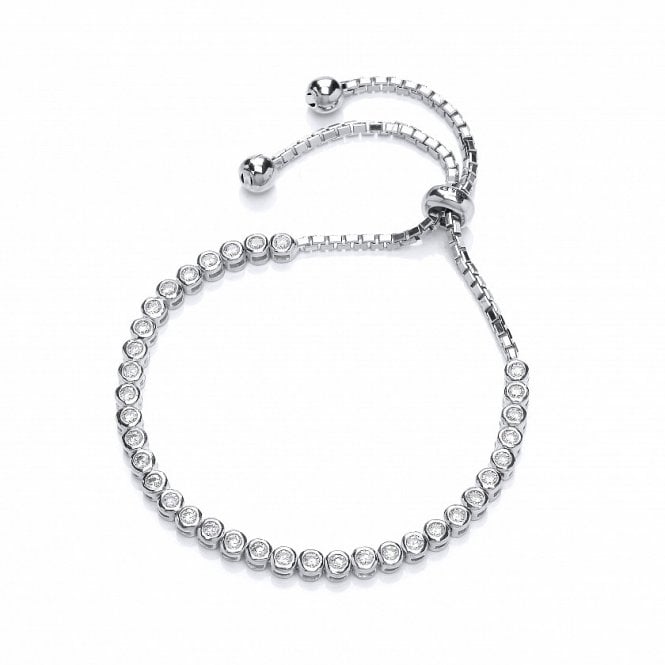 Lowry Sterling Silver Sterling Silver 2mm CZ Tennis Bracelet
