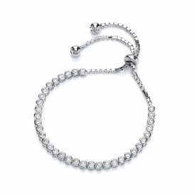 Sterling Silver 2mm CZ Tennis Bracelet