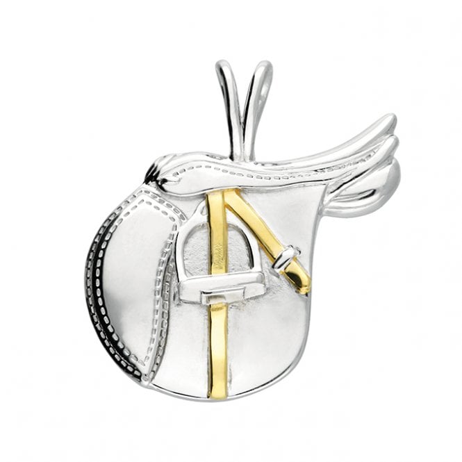 Lowry Sterling Silver Sterling Silver 2Tone Saddle Necklace