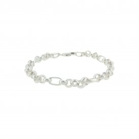 Sterling Silver 7.5" Fancy Bracelet