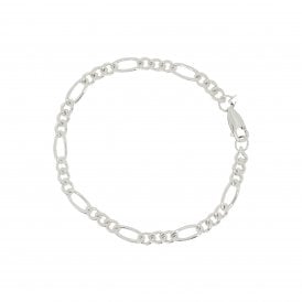 Sterling Silver 7.5" Figaro Bracelet