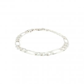 Sterling Silver 7.5" Figaro Bracelet