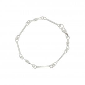 Sterling Silver 7.5" Handmade Bracelet