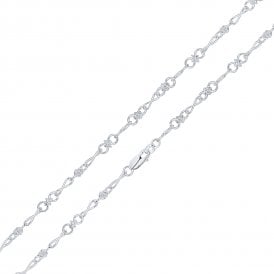 Sterling Silver 7.5" Infinity Bracelet