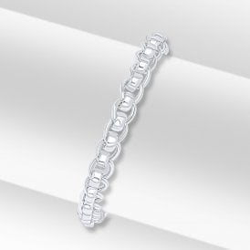 Sterling Silver 7.5" Robller Ball Bracelet