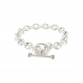 Sterling Silver 7.5" Toogle & T/Bar Bracelet