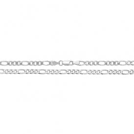 Sterling Silver 7" Figaro Bracelet